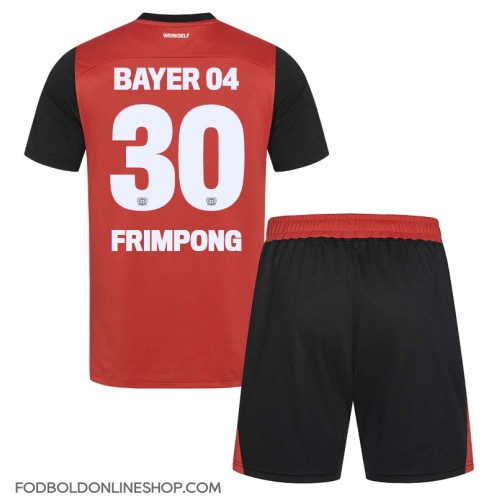 Bayer Leverkusen Jeremie Frimpong #30 Hjemme Trøje Børn 2024-25 Kortærmet (+ Korte bukser)